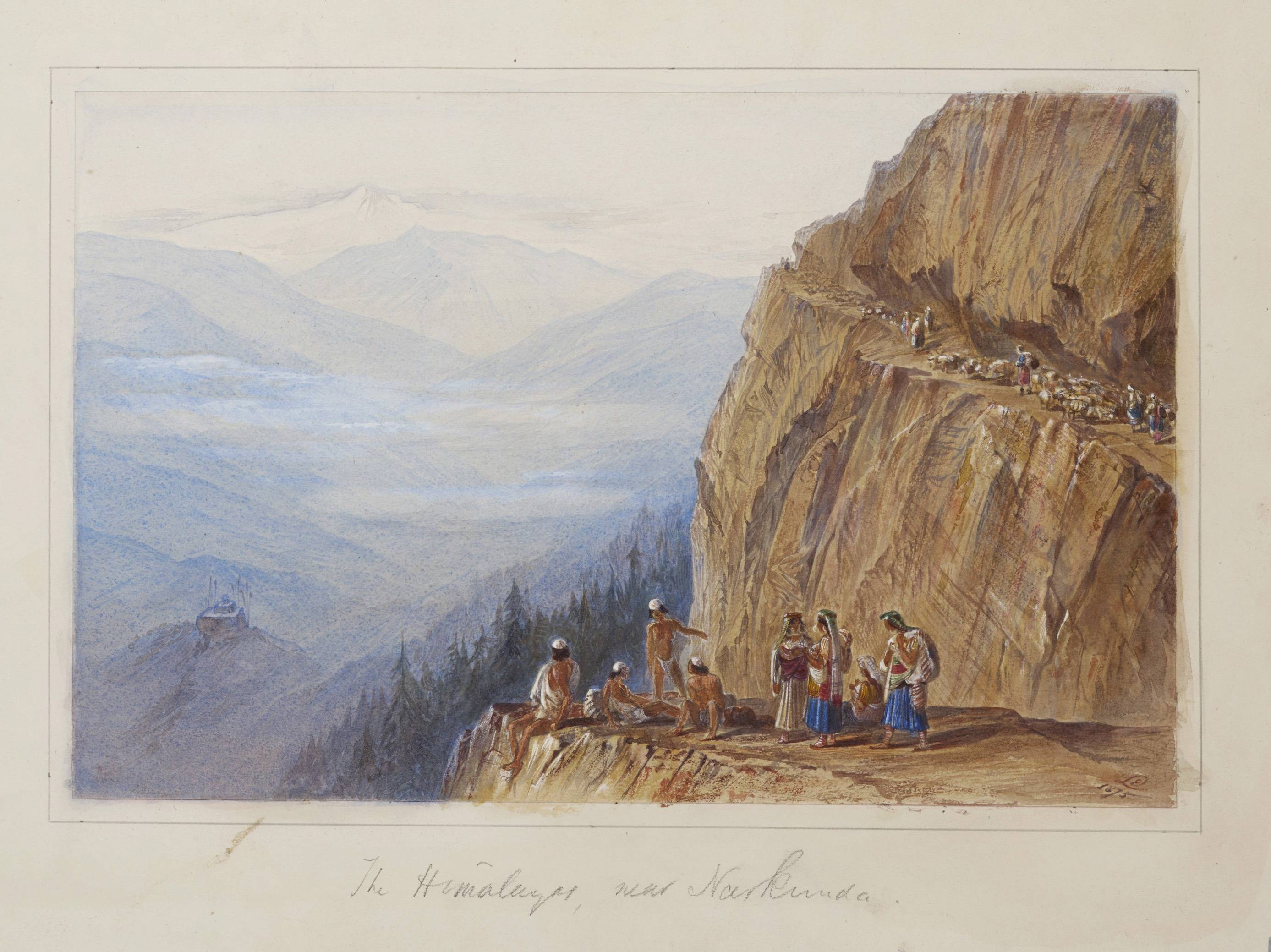 The Himalyas near Nakunda. Edward Lear. 